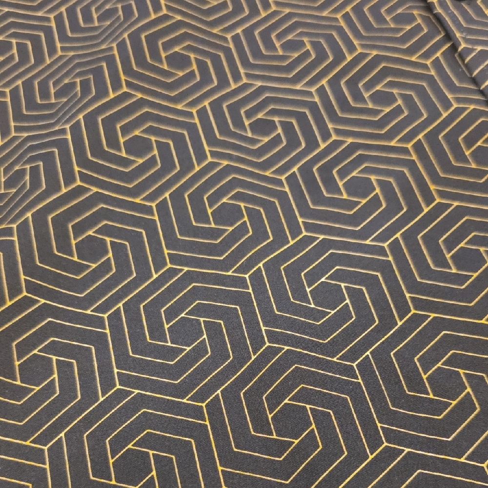 Stylish Black Patterned Button-Down Shirt For Men - image 2